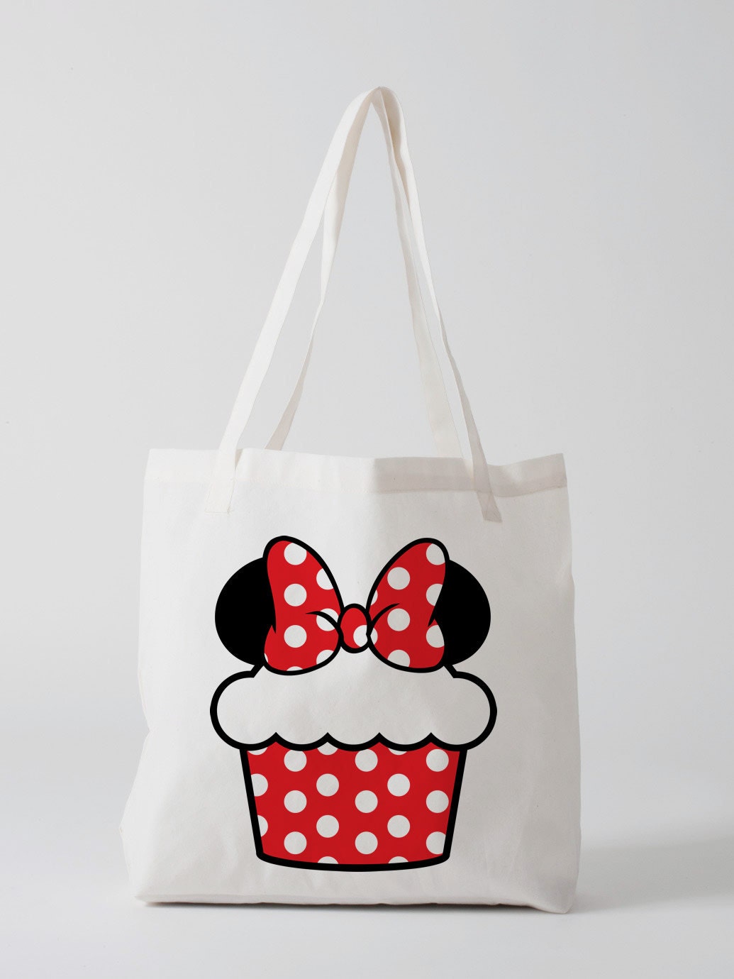 Minnie Cupcake Tote Bag - One Size - Poly-Cotton Construction - American Apparel