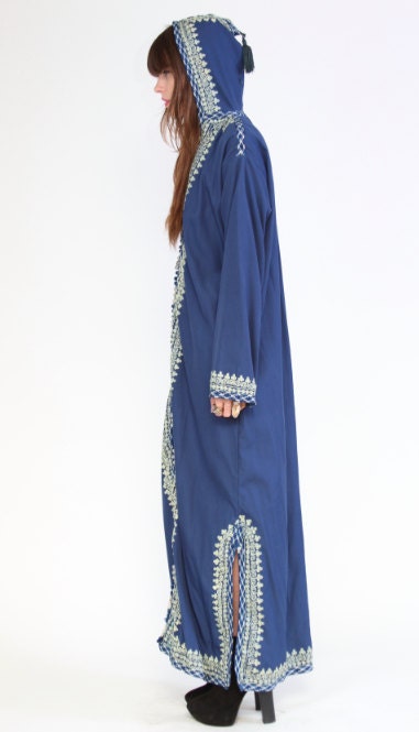 Ethnic maxi dress with Hood