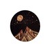 orbit of a pink moon print