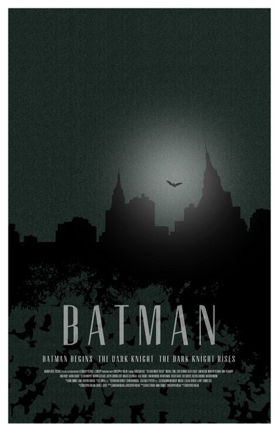 Batman The Dark Knight Trilogy 11x17 inch poster