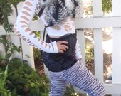 Any Color- Fur Bikini Top with Detachable Reversible Hood