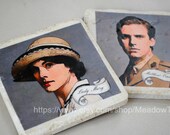 Downton Abbey coasters set of 4