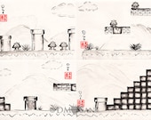 Super Mario Bros. level 1 - 1 (Print)