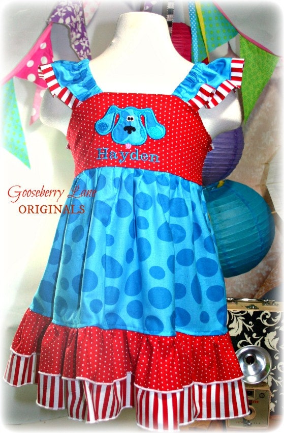 Gooseberry Lane Originals Blue's Blue Clue's Dress