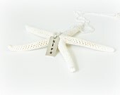 Initial or Name Necklace Silver Rectangle Bar Hand Stamped Personalized
