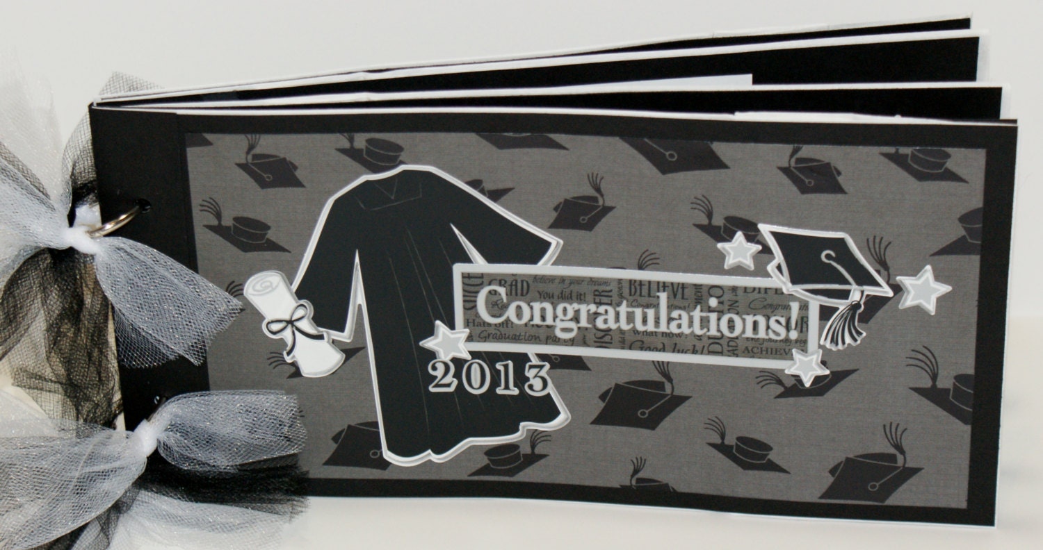 Graduation Scrapbook Album, Class of 2013 Scrapbook Album, Graduation Mini Album, Graduation Album