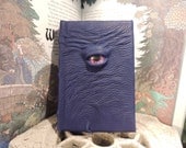 Mythical Beast Book (The Watchful Eye: Royal Blue  leather with Purple eye)