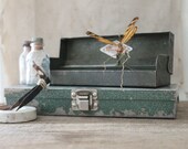 v i n t a g e industrial metal storage boxes