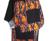 Daddy and Me Barbeque Flames Apron Set - Father Son Matching aprons for men and children