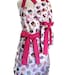 Mommy and Me Matching Apron Set  - Cupcake Aprons with Pink Ties for women and children