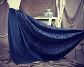 Opulent Victorian Steampunk Grand Gala Skirt Black Velvet READY TO SHIP