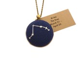 Aries. Zodiac Constellation. Cross Stitch. Embroidery By zelmarose