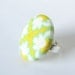 Large ring - bright white yellow green blue adjustable happy funky