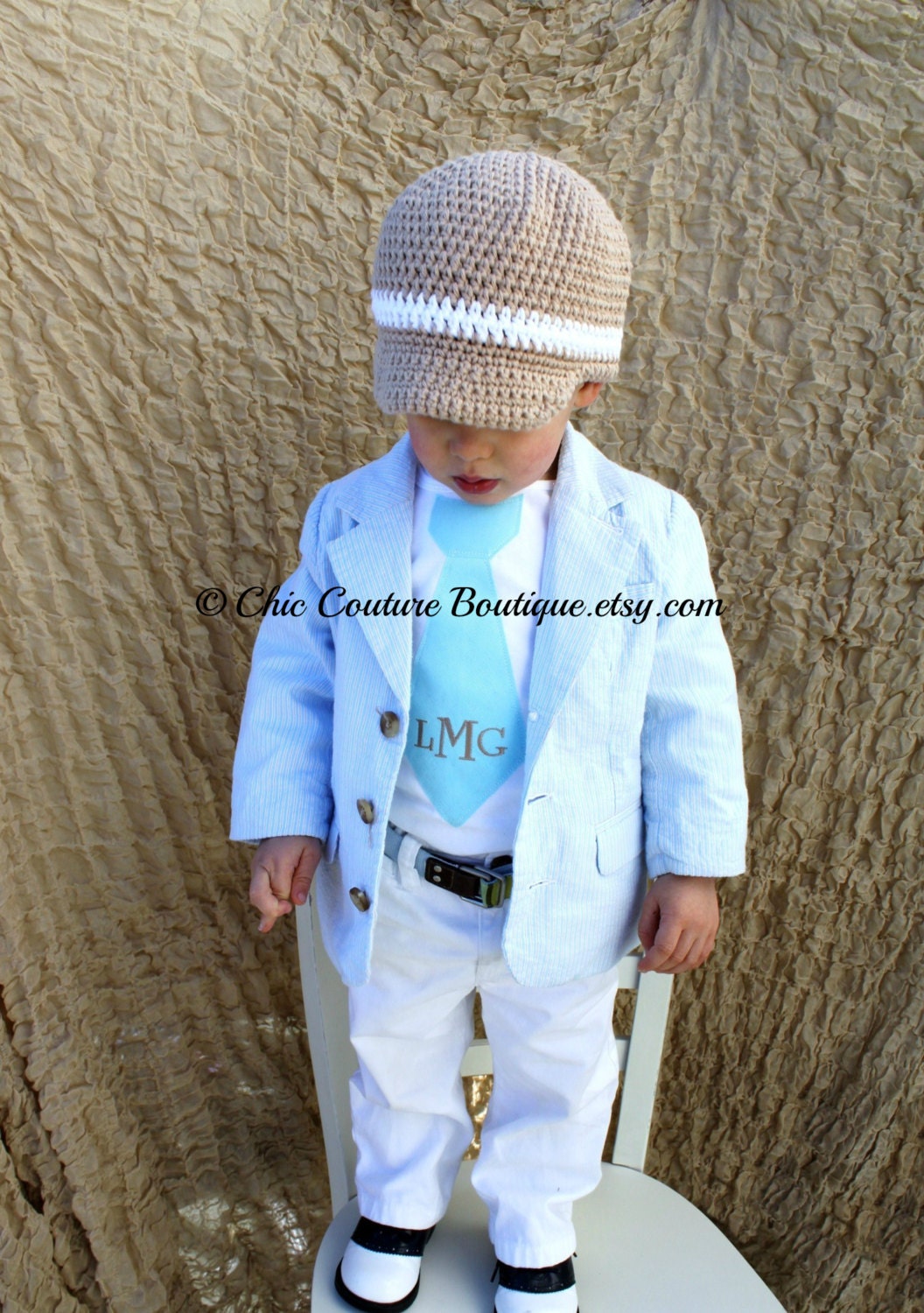 Baby Boy, Toddler Boy Spring Wedding Personalized Tie Onesie. Any Tie, Any Size, Any Name or Monogram Embroidered on Our Little Man Ties.