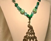 Teal and Green Peacock