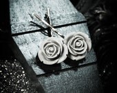 Gray Rose Bobby Pin Set