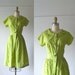 vintage 1950s sun dress / 50 dress / Strawberry Patch