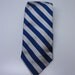 Brooks Brothers Blue and White Striped silk tie