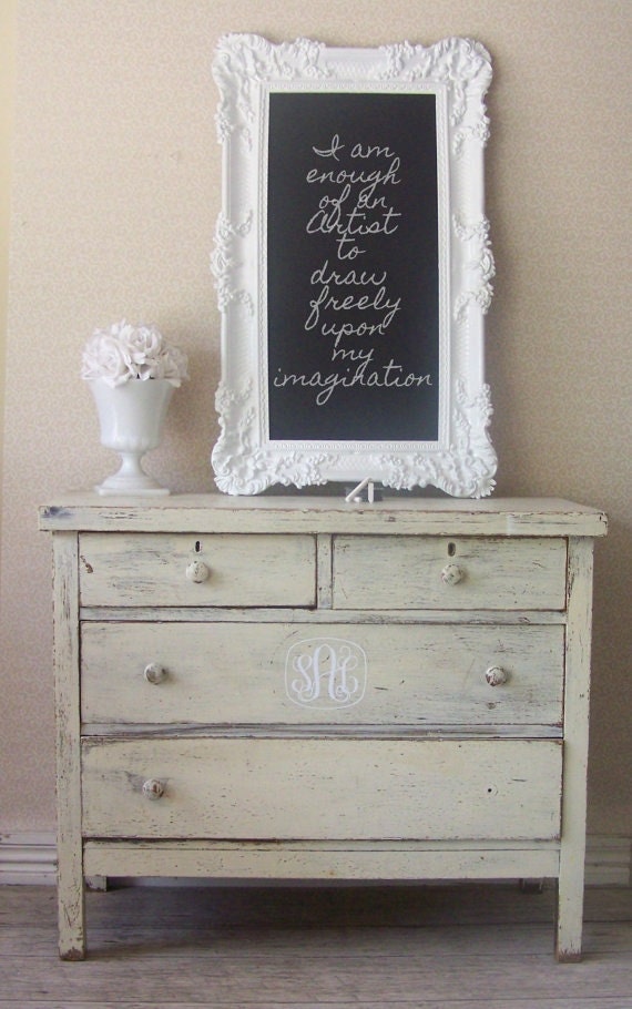 White Wedding Chalkboard Photo Booth Prop Baroque Chalkboard Sign