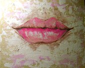 Luscious Lips - Art Print - 12" x 12"
