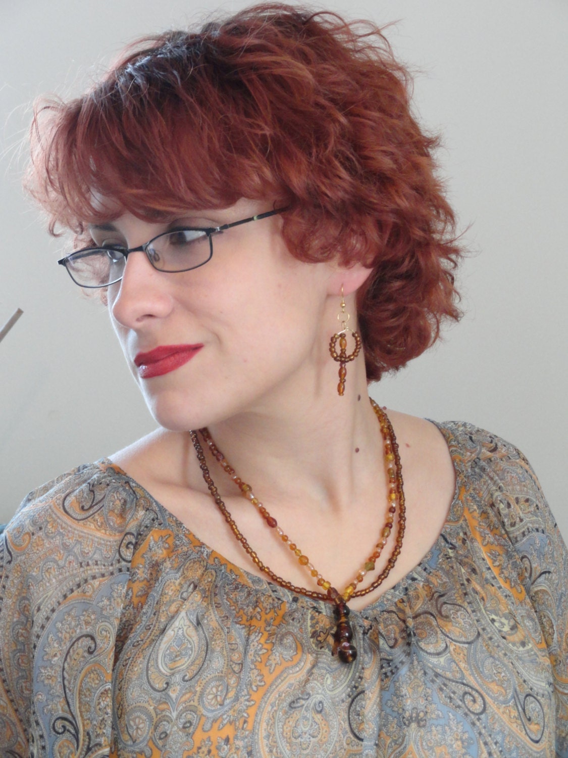 Autumn Eve Necklace and Earrings Set