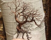 Rainbow Quartz Crystal cluster Wire Tree Of Life Wind SPiRiT sculpture, Wedding, Anniversary, Fathers Day, Summer gift ideas