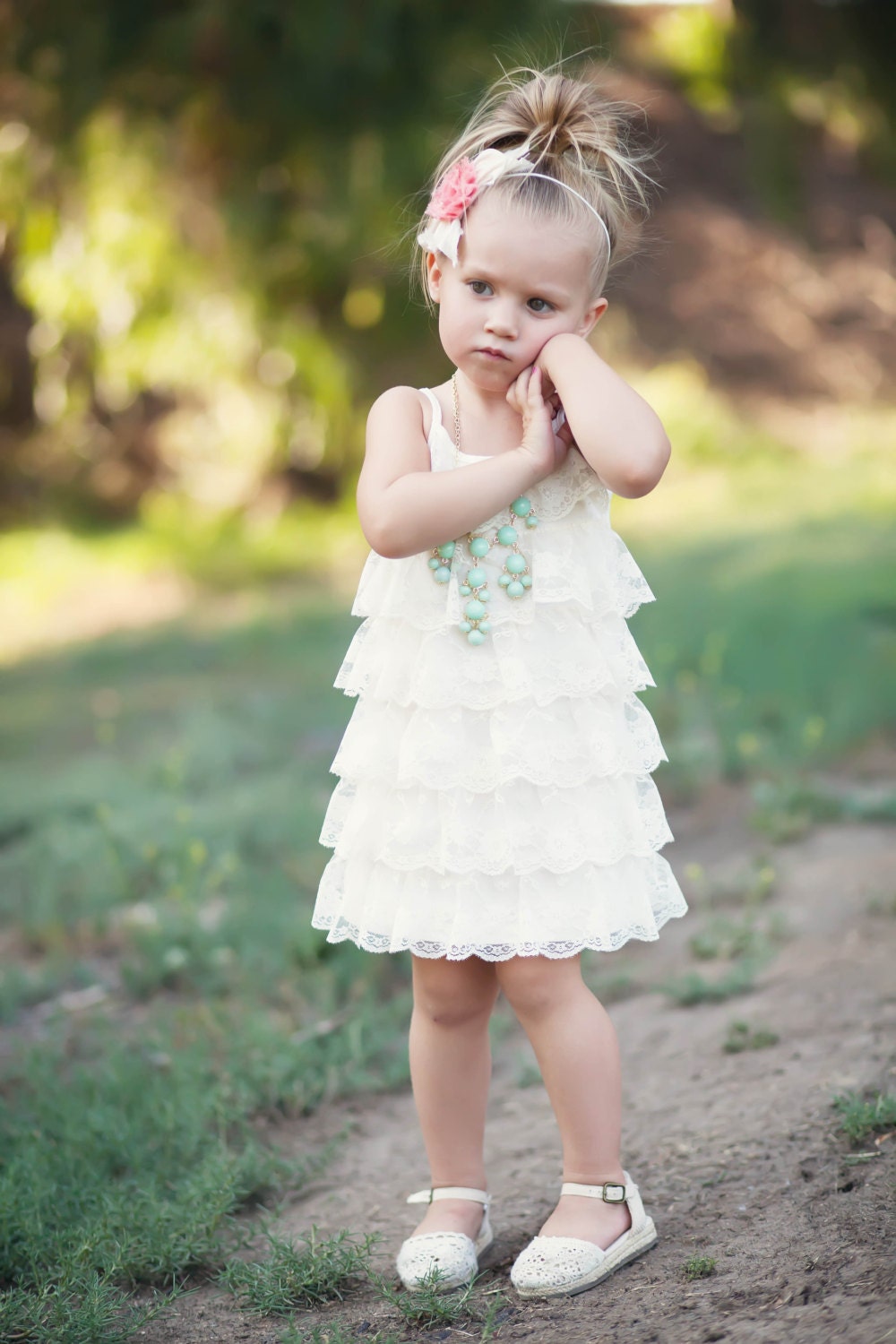 Bubble necklace for Girls in MINT - Mini Bubble Necklace - J Crew Bubble Necklace