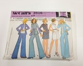 Vintage McCall's Pattern, Sewing Notions, Step by Step Mc Call's Pattern, Misses Dress or Shirt, Jacket & Pants, Size 12
