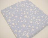 Sewing Notions, Quilting Supplies, Sewing Supplies, Yardage, 1 yd Fabric Remnant, Stars, Light Blue