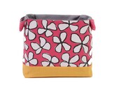 Fabric basket - Flower screen print