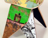 No.361 - Recycled skateboard stool