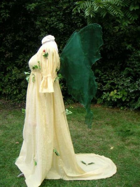 Emerald Metallic Green Celtic Forest FAIRY WINGS Butterfly LIFESIZE Large Realistic Renaissance Medieval Festival Costume Wedding dress up