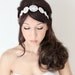 Art Deco style Bridal Headband, Rhinestone Whimsical Romance, Bridal Hair,Tiara, wedding accessory, bridal headpiece, Flapper - Le Pomme  -