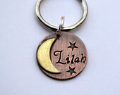 Nova 7/8" -Pet ID Tag (Customizable) -Moon/Stars-