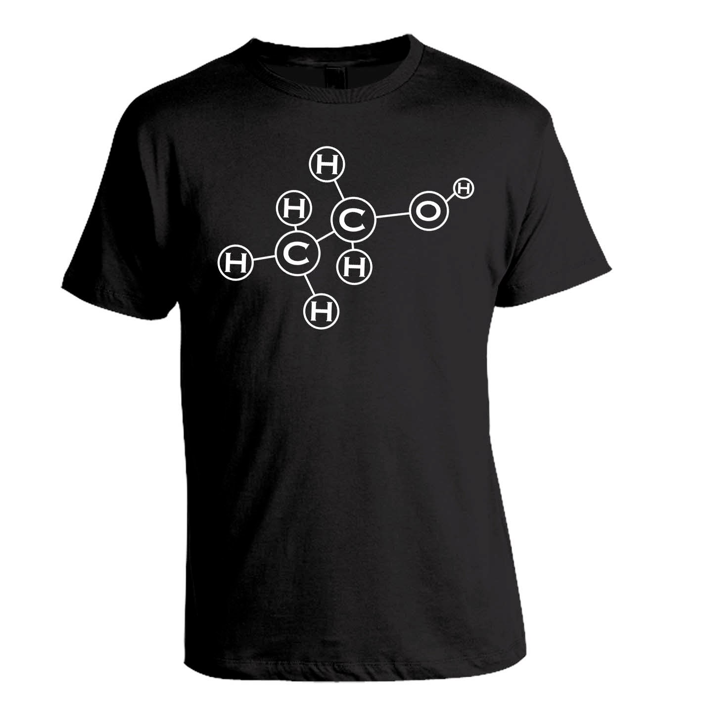 Alcohol Molecule - Home Brewing Beer Geek T-Shirt