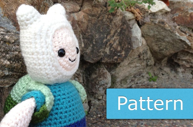 Adventure Time Finn: PDF Amigurumi Crochet Pattern