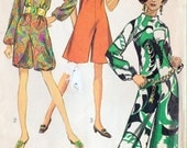 1960s Misses Pantdress In Two Lengths Vintage Sewing Pattern, Simplicity 7909 Bust 36"