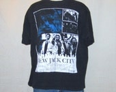 Vintage Super Rare 1991 NEW JACK CITY Rap Hip Hop Movie Graphic Large Black Cotton T-Shirt