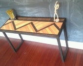 Wood Patterned Console Table or Desk