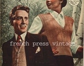 vintage french women's magazine femmes d'aujourd'hui 1940s / paper ephemera / FREE SHIP