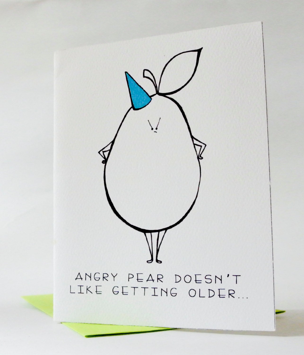 Funny Pear Birthday Card