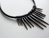 The Wolverine, Gunmetal Black Spike Necklace