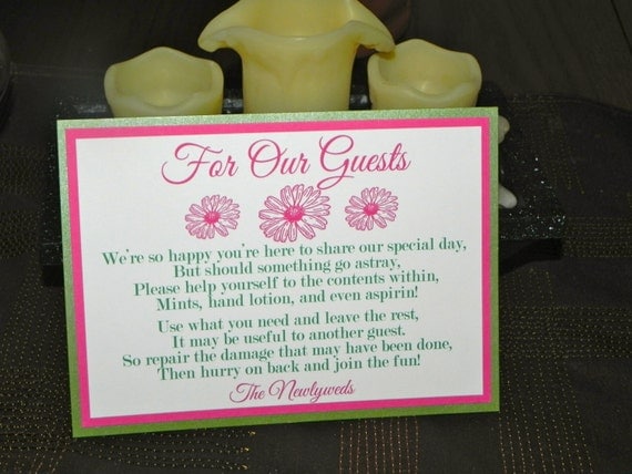 PRINTABLE SIGN/ Wedding Bathroom Basket Sign