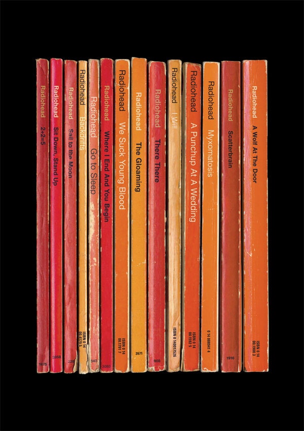 Radiohead 'Hail to the Thief' Album As Books Poster Print