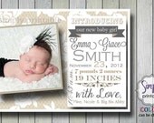 Lace Girl Birth Announcement Il_170x135