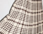 Vintage 60's WOOL Plaid Skirt made in SWEDEN by Scandinor Noren & Rippner sz small