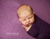 Baby Headband- Newborn Headband- Golden Glamour Elastic Headband
