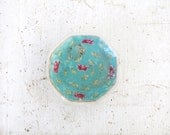 Vintage Painted Plate / Small Hand Painted Dish