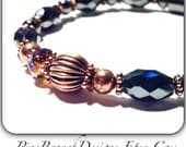 Magnetic Bracelet Therapy Harmony Pure Copper & Black Hematite Magnetic Therapy Super High Power Wellness Health FREE gift card