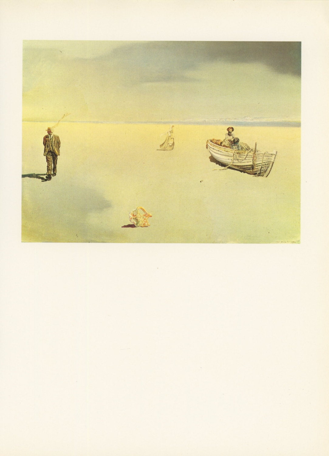 Paranoic Astral Image, Modern Art, Dali, Antique Print, USA, 1972